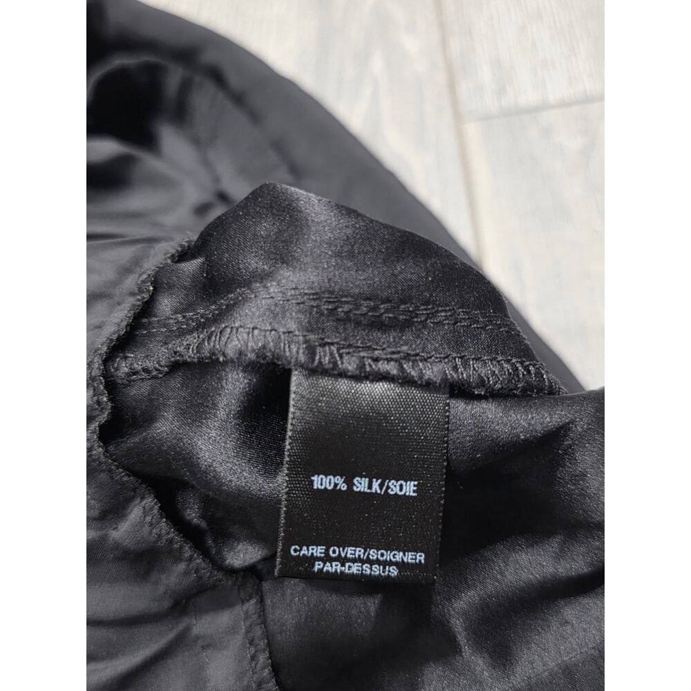 Cynthia Steffe wide legs Silk Jumpsuit Black Sz 12 A005220 - Picture 6 of 9